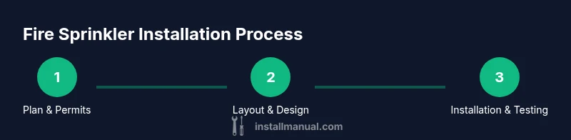 Three-step process for home fire sprinkler installation