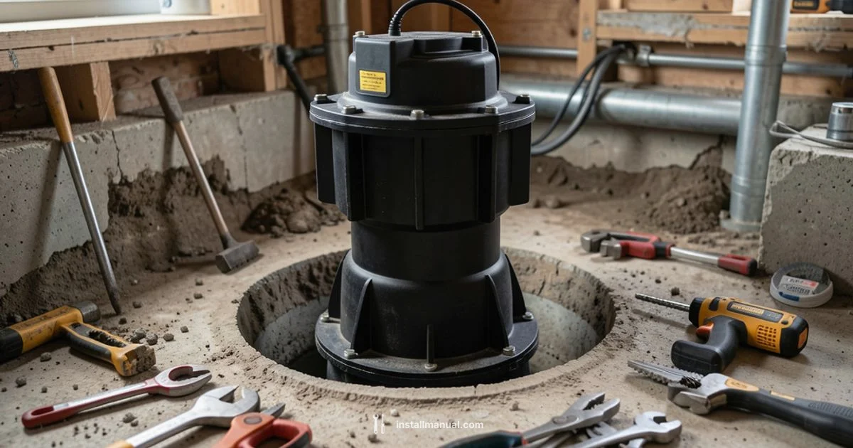 Sump Pump Install - Install Manual