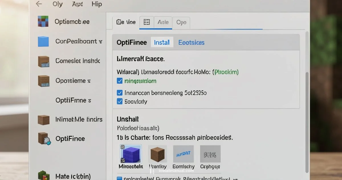 OptiFine Install OptiFine Install - Install Manual