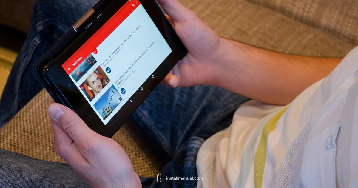 YouTube App Setup - Install Manual