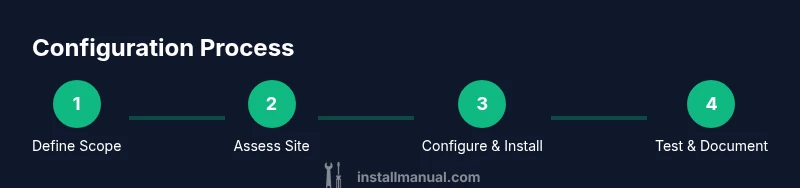 Process diagram showing configuration steps for home installation