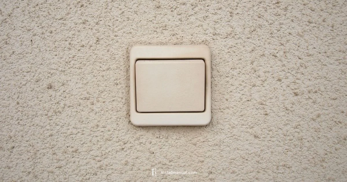 Install Light Switch - Install Manual
