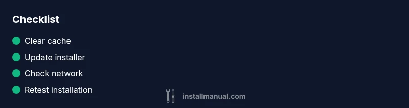 Checklist for troubleshooting a package installer