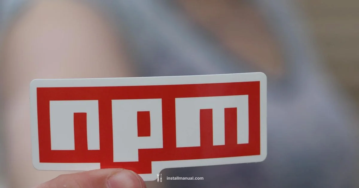 Master npm install - Install Manual