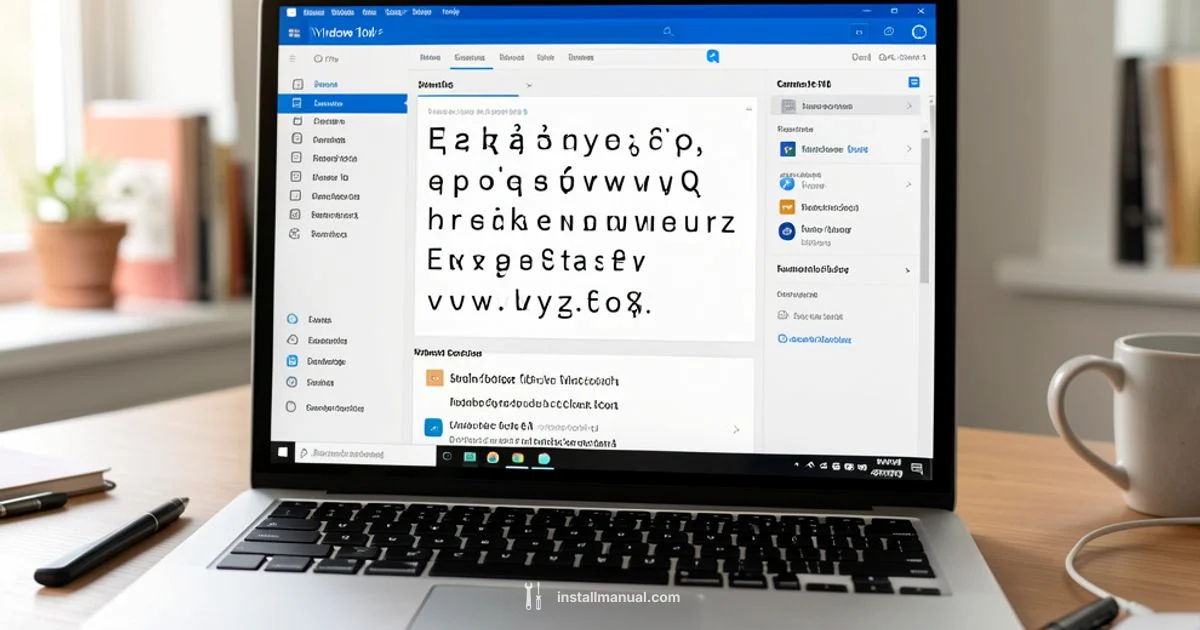 Install Fonts on Windows 10 - Install Manual