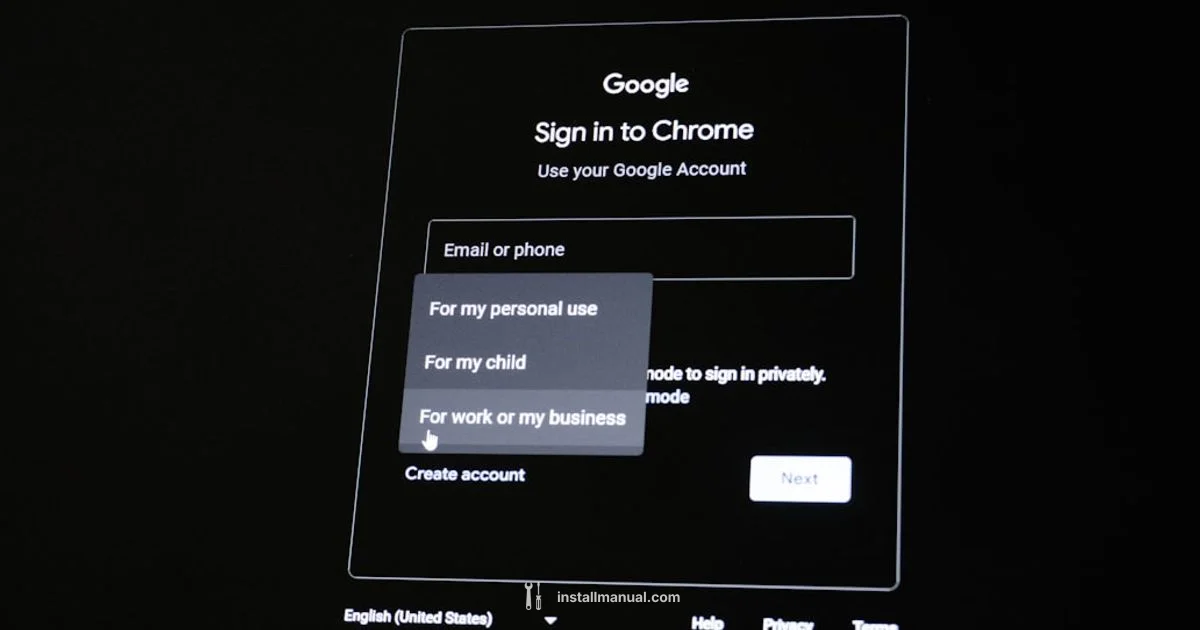 Install for Chrome - Install Manual