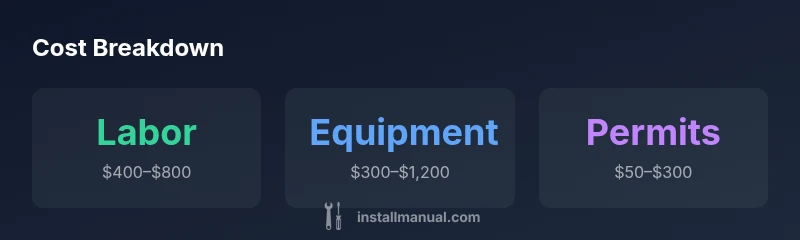 Infographic showing cost ranges for installing electric water heater