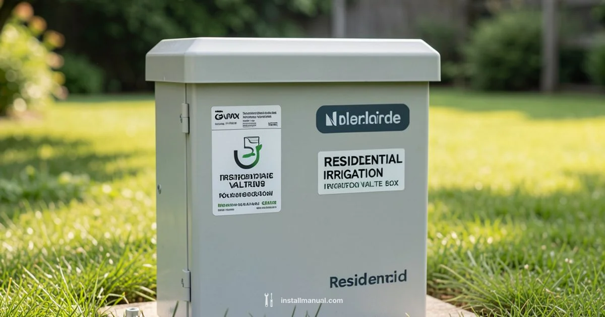 Sprinkler Valve Install - Install Manual