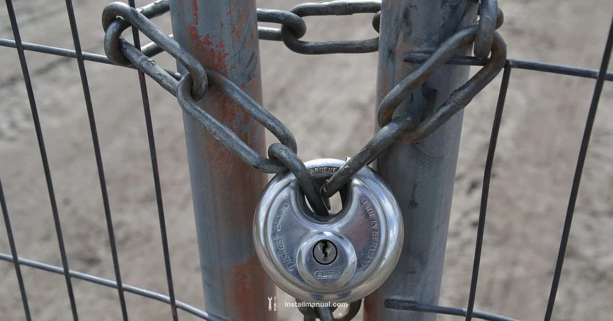 Chain Link Fence Install Chain Link Fence Install - Install Manual