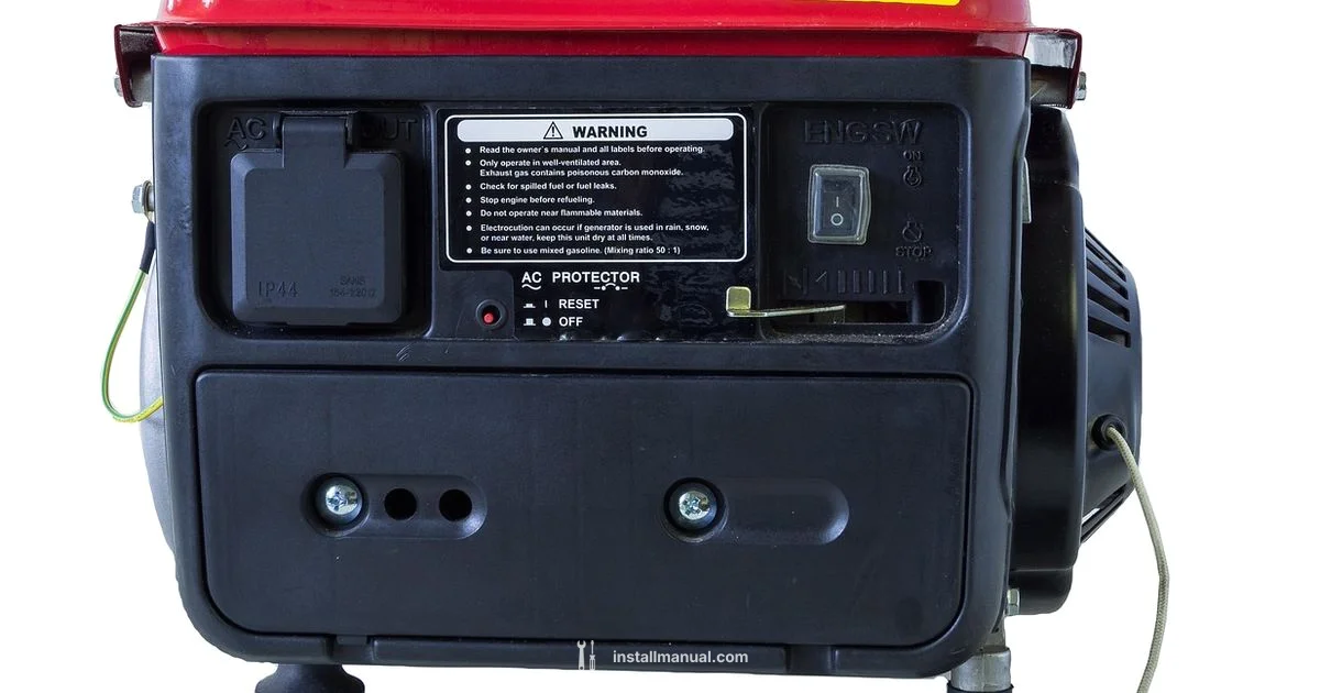 Generator Install - Install Manual