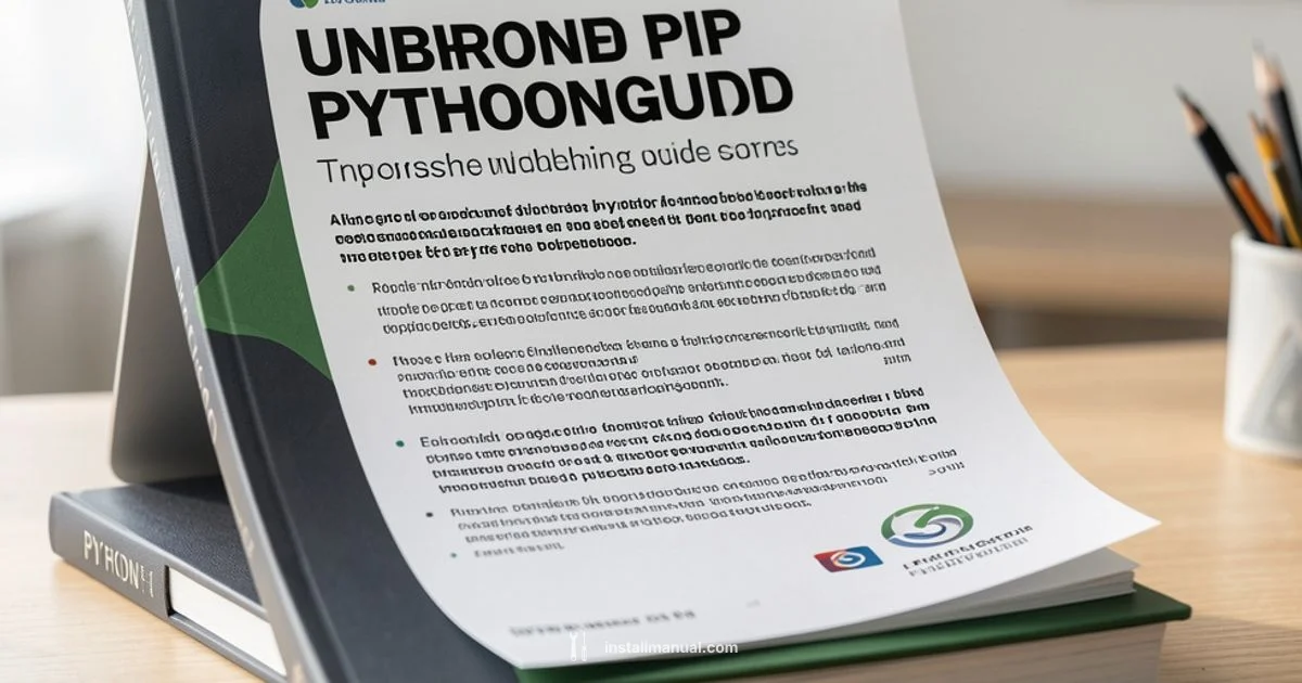 Pip Troubleshoot Pip Troubleshoot - Install Manual