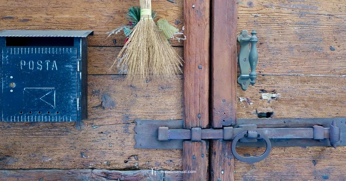 Deadbolt Installation - Install Manual